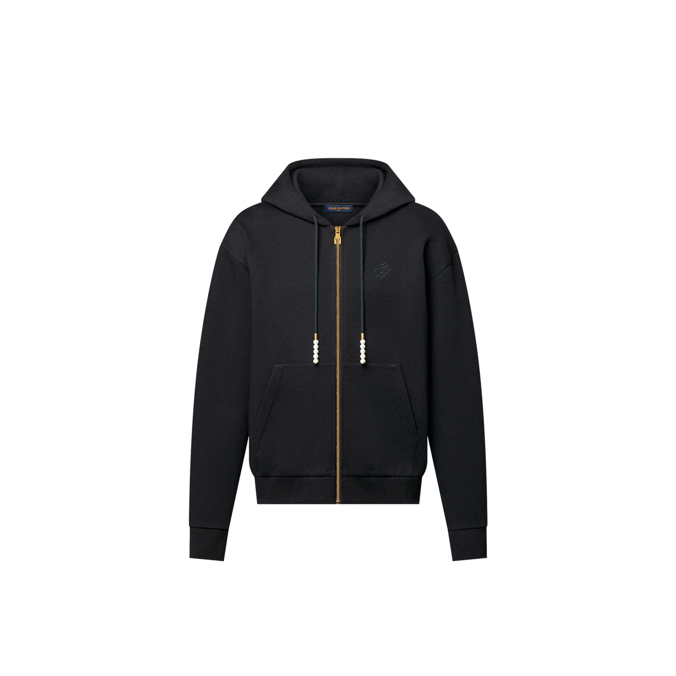 l0vis Vvtt0n embroidered zipped jersey hoodie 1agilt